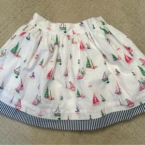 Janie and Jack Sail Away White Skirt